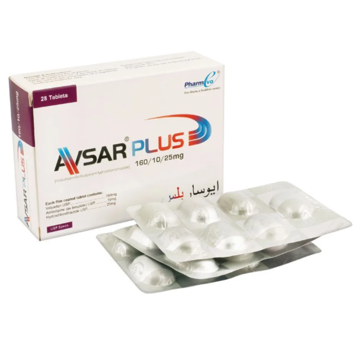 Avsar Plus 10mg 160mg 25mg Tablets