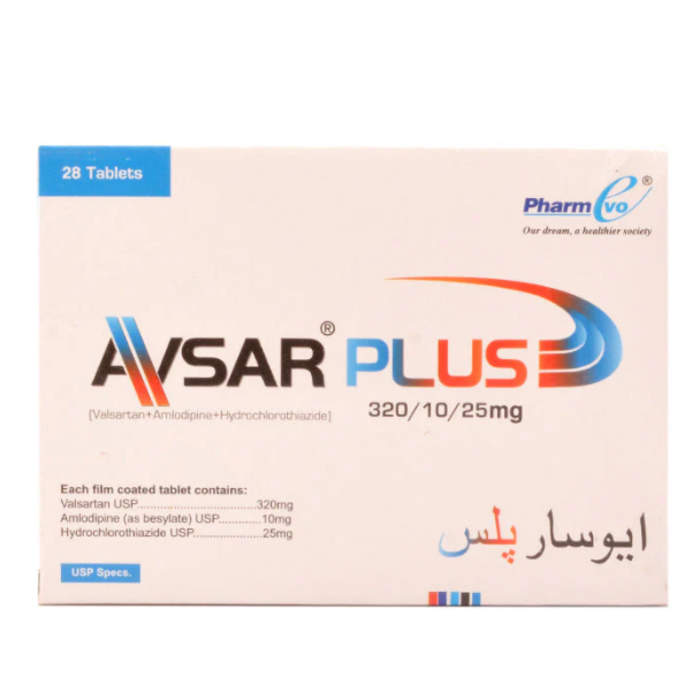 Avsar Plus 10mg 320mg 25mg Tablets