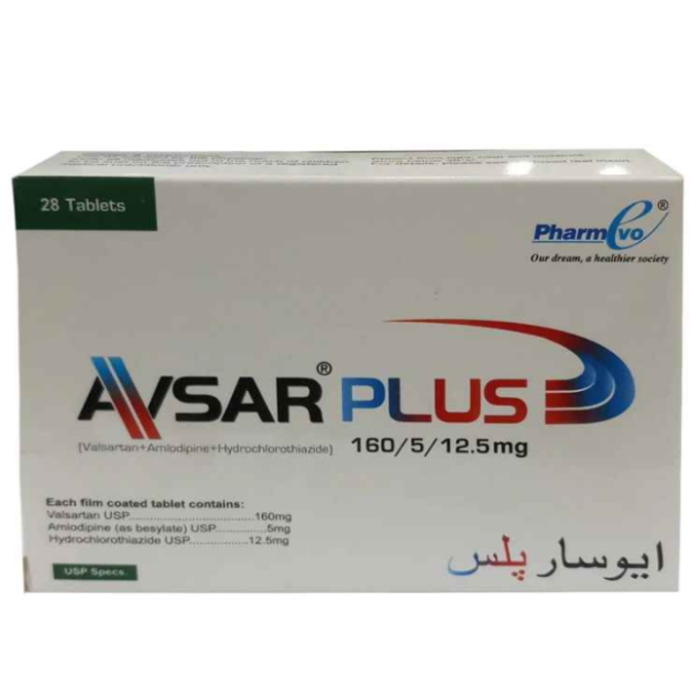 Avsar Plus 5mg 160mg 12.5mg Tablets