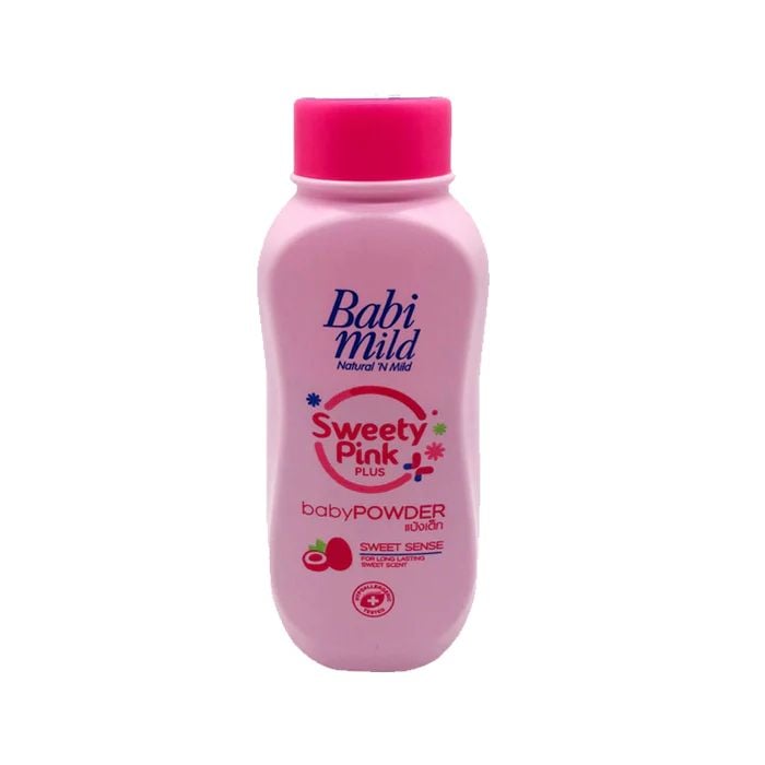Babi Mild Baby Powder 180gm Sweety Pink +