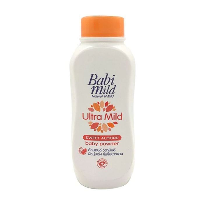 Babi Mild Baby Powder 180gm Ultra Mild Sweet Almond