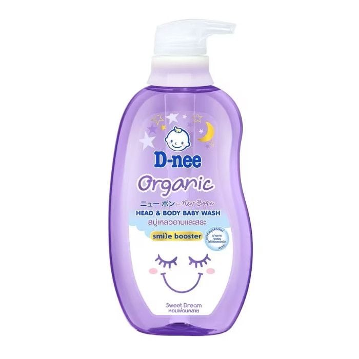 D Nee Organic Head & Body Baby Wash 380ml Sweet Dream