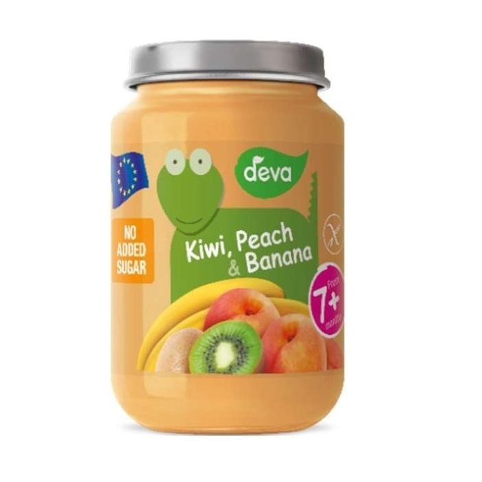 Deva Baby Food Kiwi, Peach & Banana 7+ 200gm