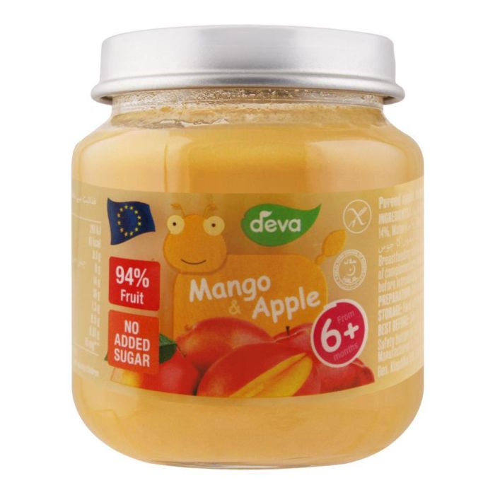 Deva Baby Food Mango & Apple 6+ 125gm