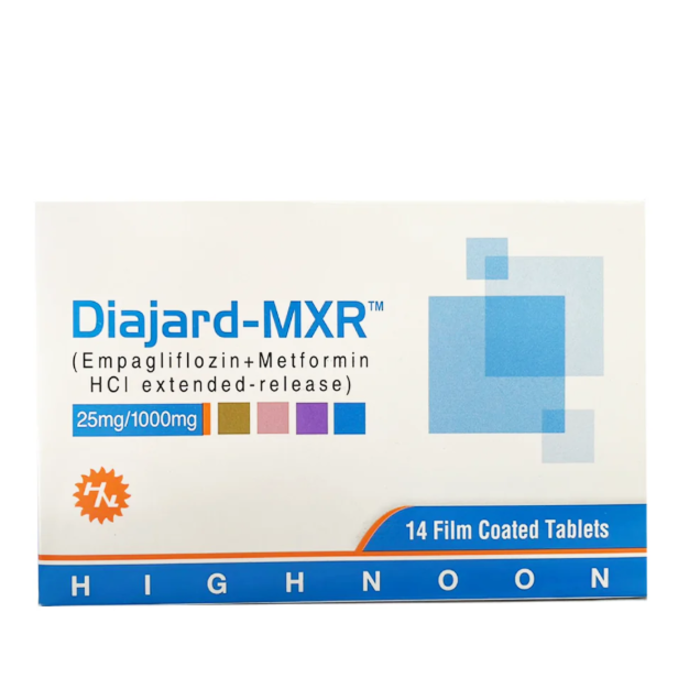 Diajard Mxr 25mg 1000mg Tablets