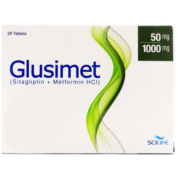 Glusimet 50mg 1000mg Tablets