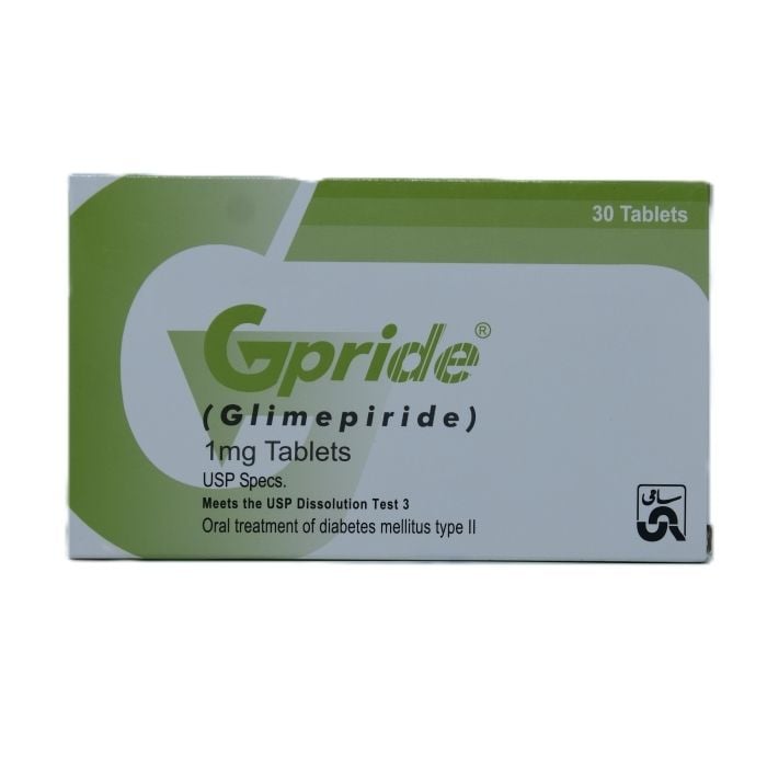 Gpride 1mg tab 30s