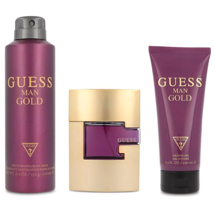 Guess man gold edt 3s set