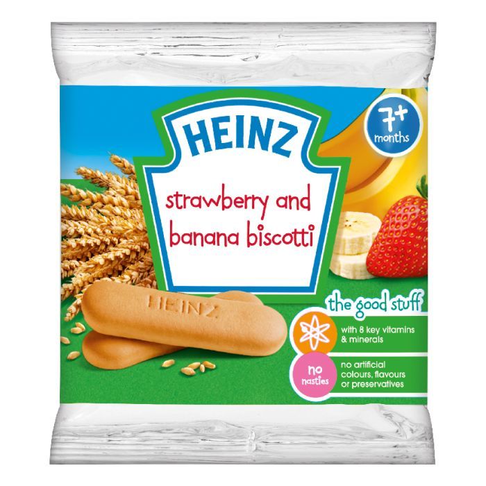Heinz Strawberry & Banana Biscotti Snack 60g