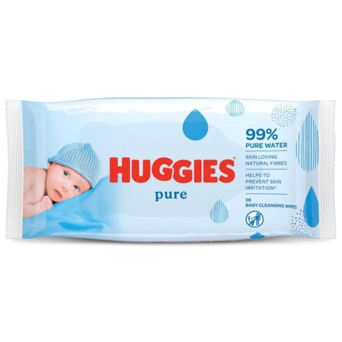 Huggies Pure Baby Wipes 56