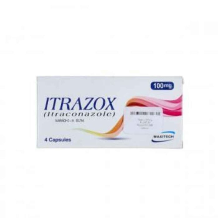 Itrazox cap 100mg 4s