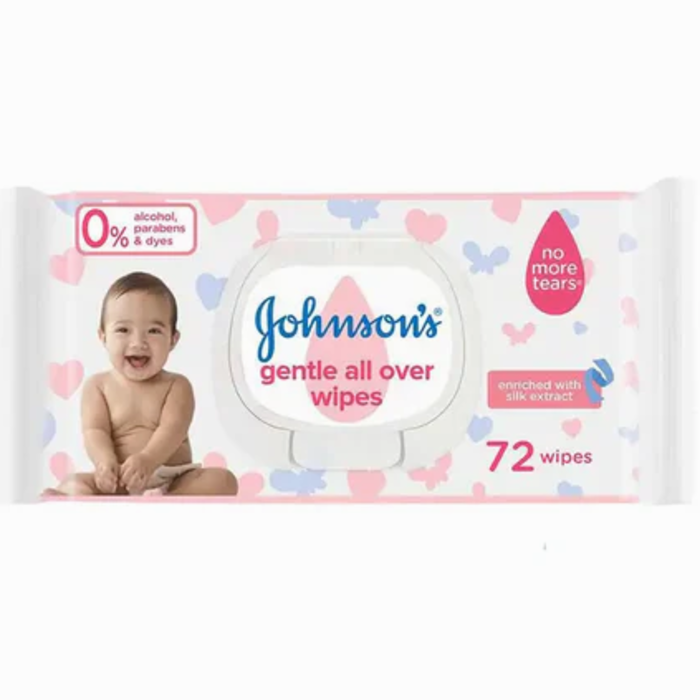 Johnsons Baby Wipes 72cs Cotton Touch