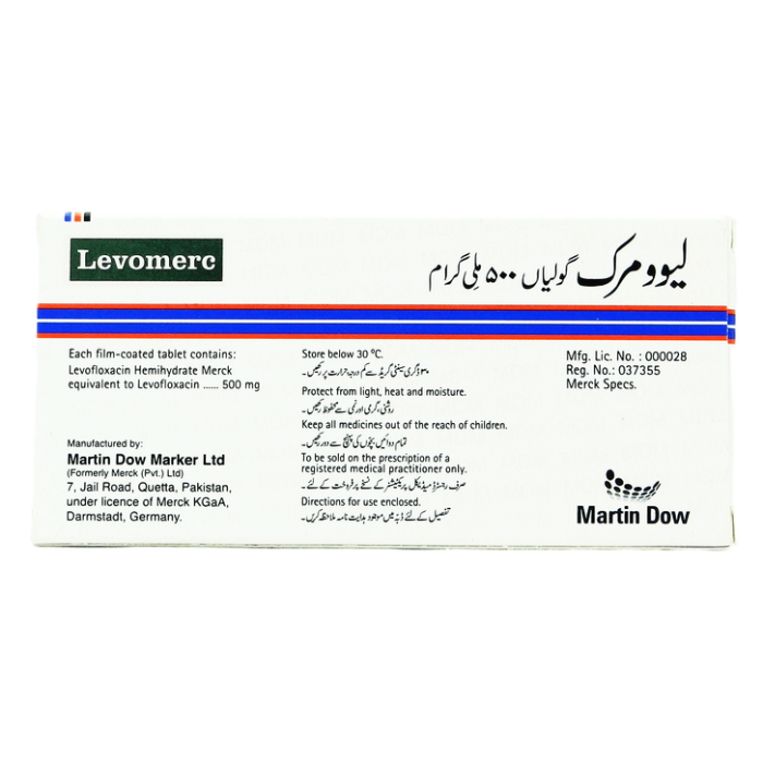 Levomerc 500mg Tablets 10s