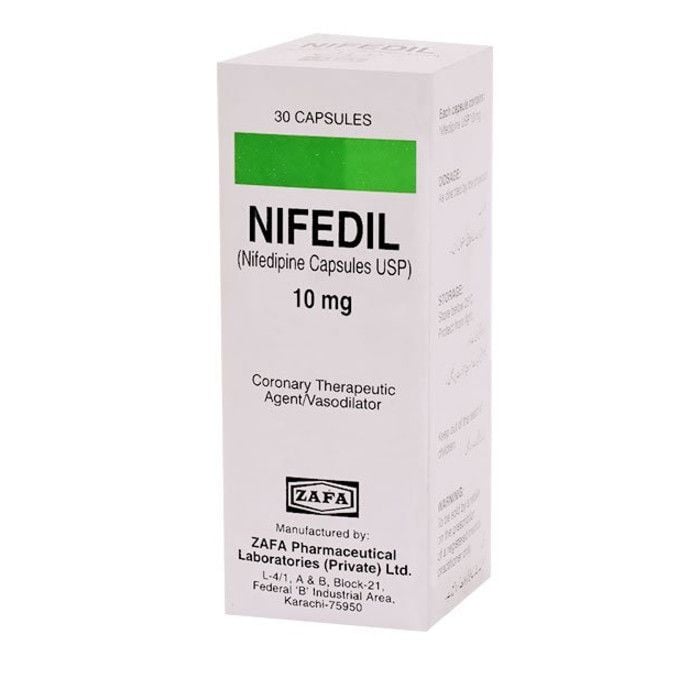 Nifedil 10mg Capsules 30s