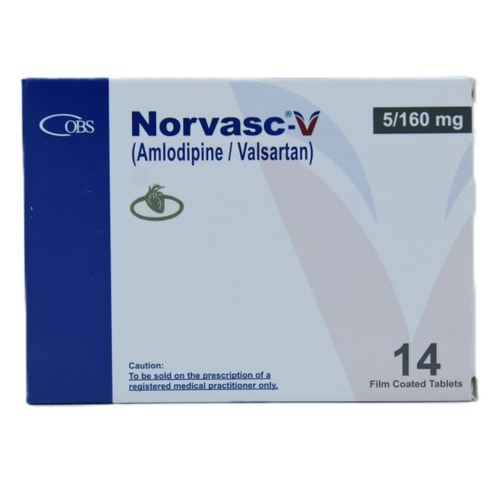 Norvasc V 5mg 160mg Tablets 14s