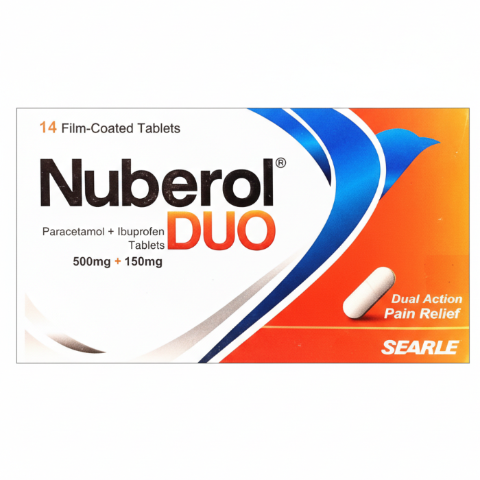 Nuberol duo 500mg 150mg tab 14s
