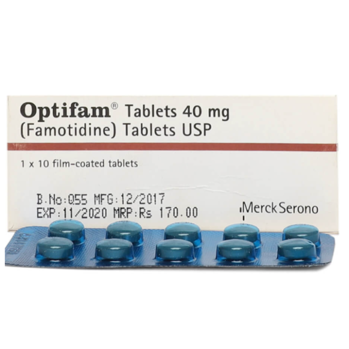 Optifam 40mg Tablets 10s