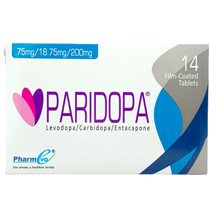 Paridopa 75mg 18.75mg 200mg Tablets