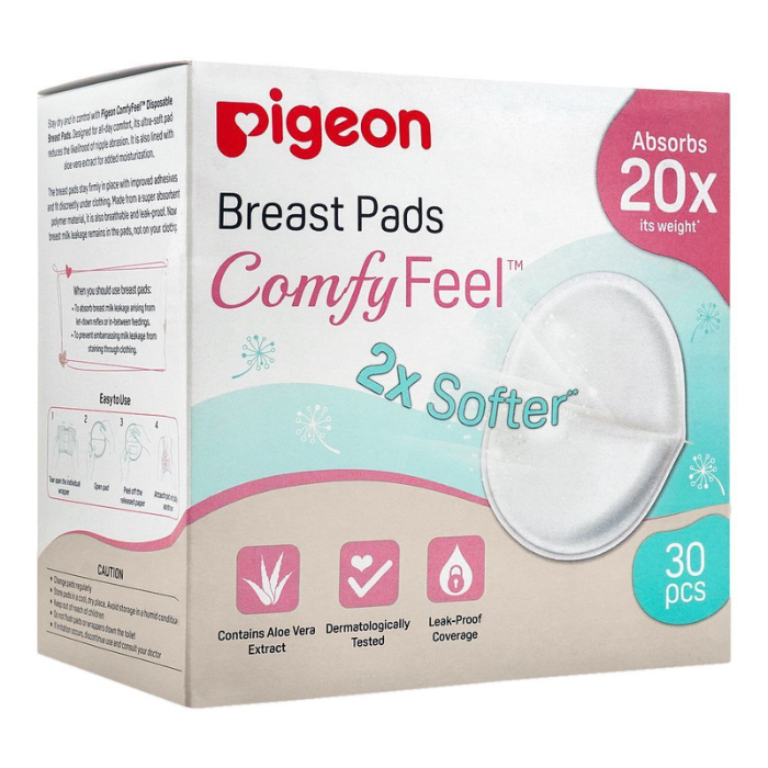 Pigeon Breast Pads 20x Comfy Feel 2x Softer 30pcs