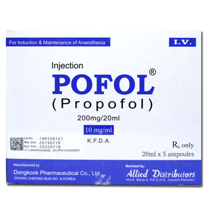 Pofol 20ml Inj