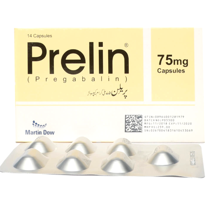 Prelin 75mg Capsules
