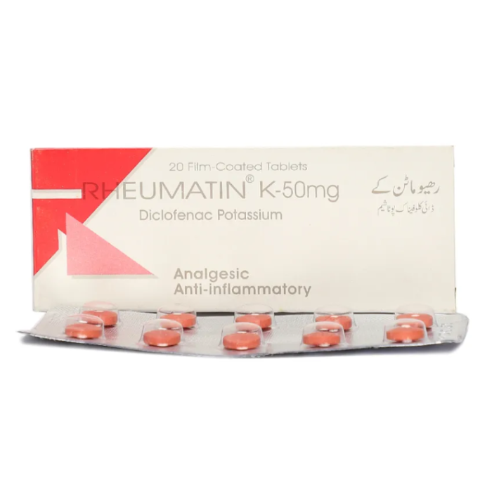 Rheumatin K 50mg Tablets