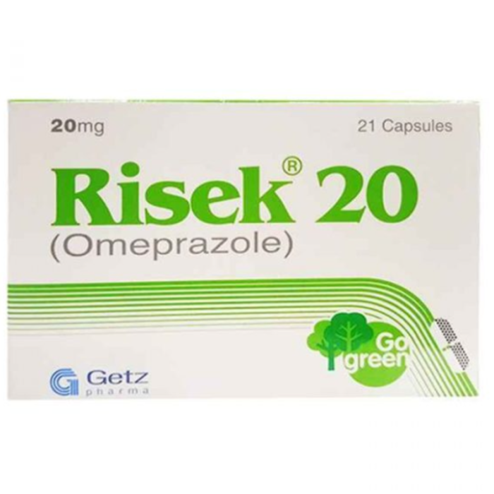Risek 20mg Capsules 21s