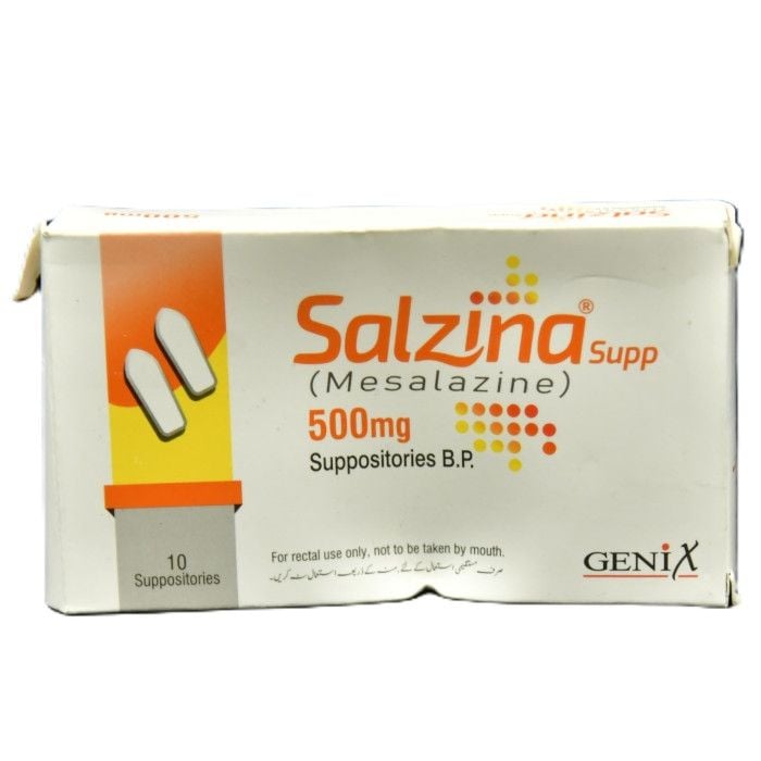 Salzina 500mg Suppositries 10s