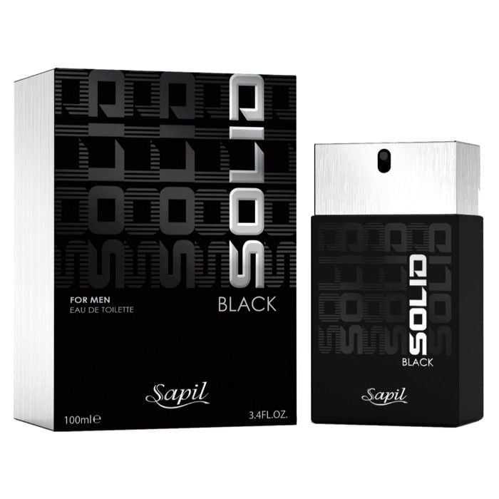 Sapil Solid Black For Men Edt 100ml
