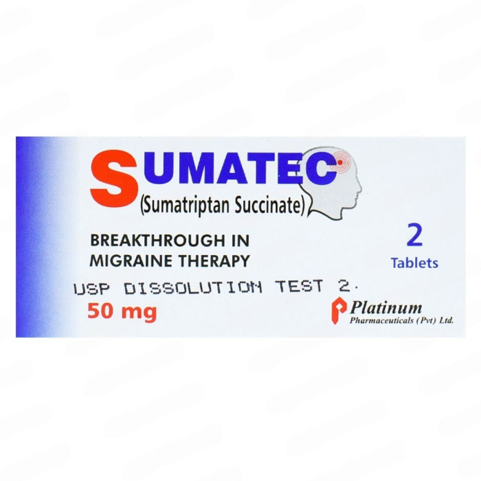Sumatec 50mg Tablets