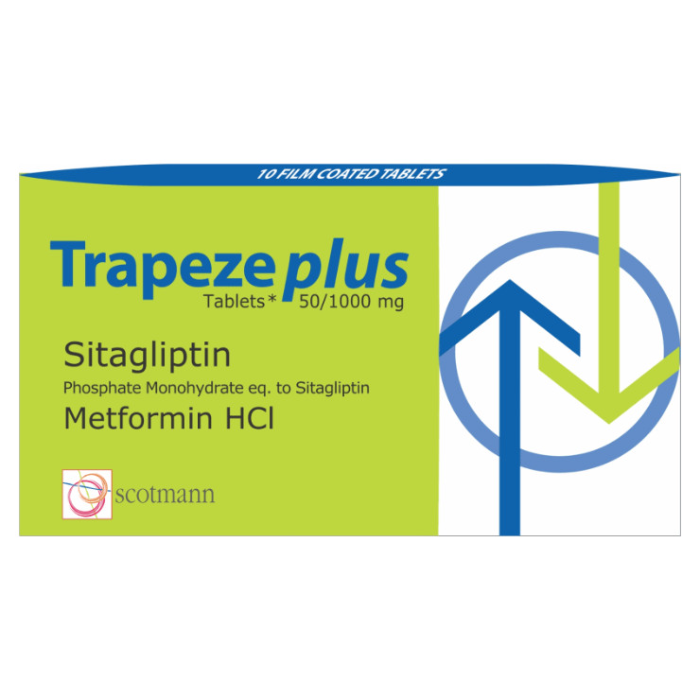 Trapeze Plus 50 1000mg Tablets