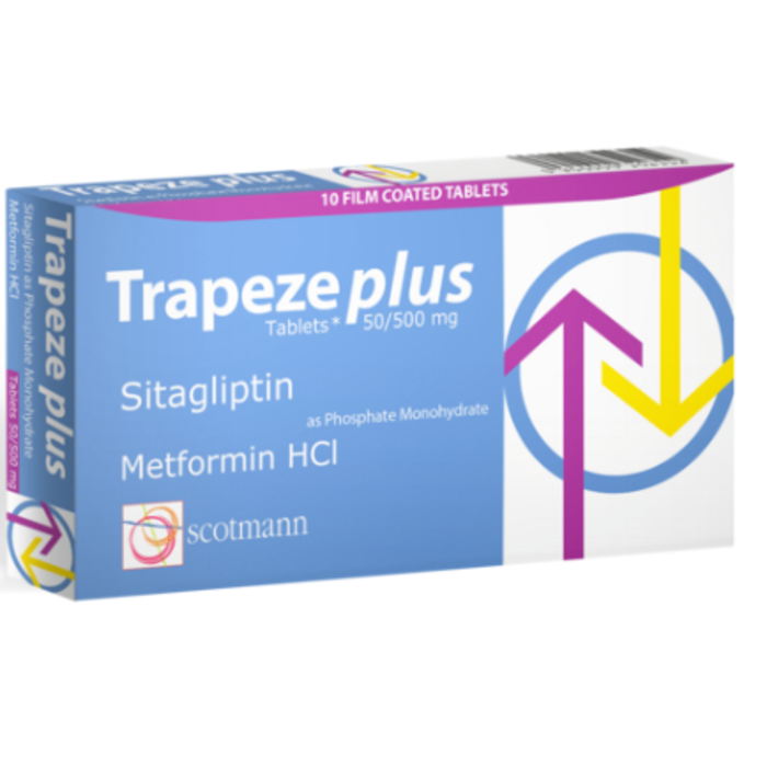 Trapeze Plus 50 500mg Tablets
