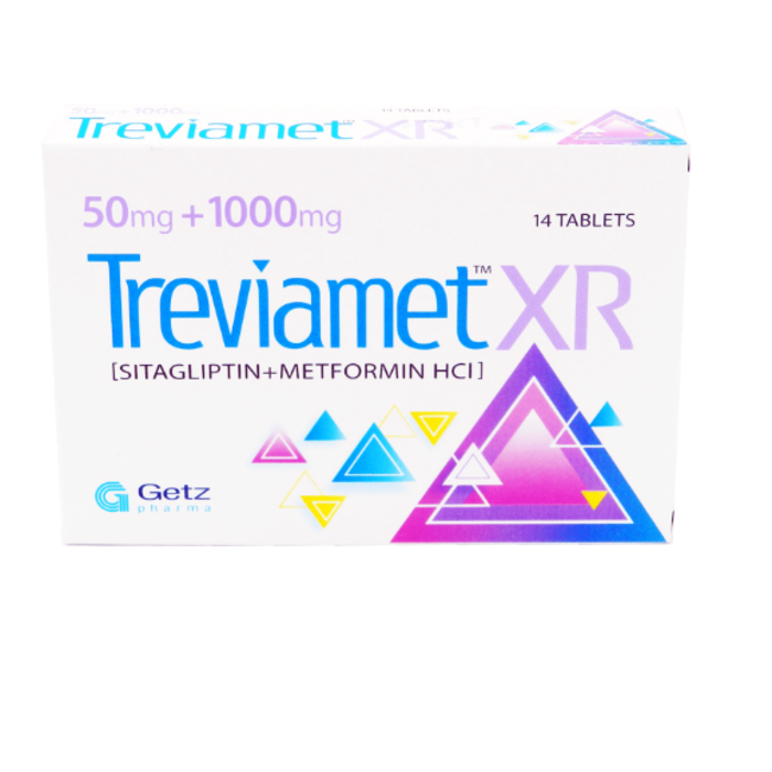 Treviamet Xr 50mg 1000mg Tablets