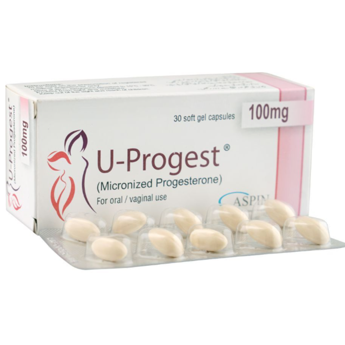 U Progest 100mg Capsules
