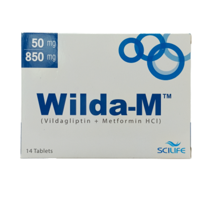 Wilda M 50 850mg Tablets 14s