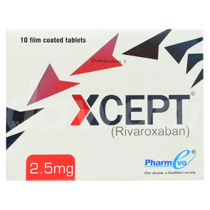 Xcept 2.5mg Tablets 10s