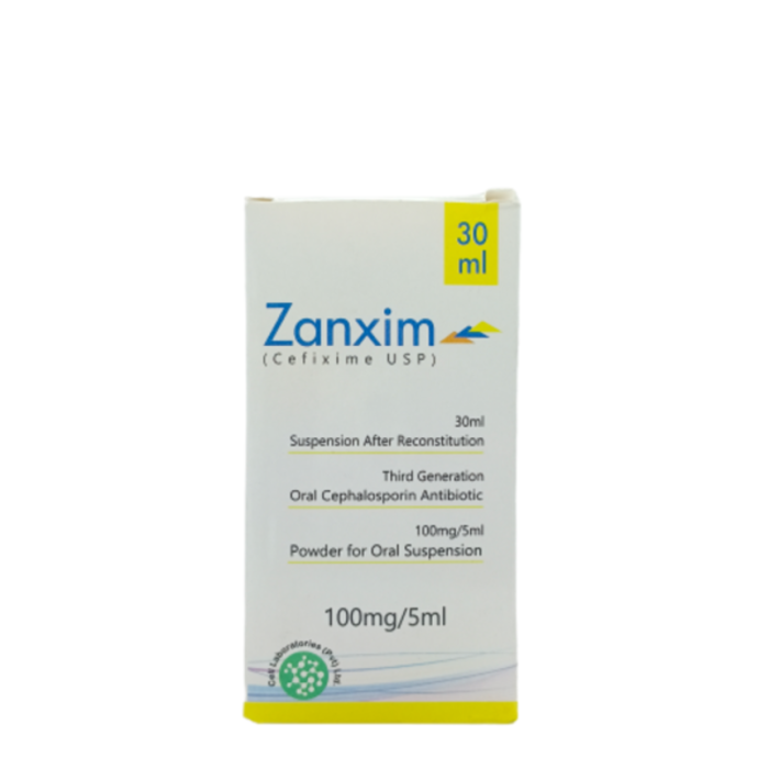 Zanxim 100mg 5ml Syrup 30ml