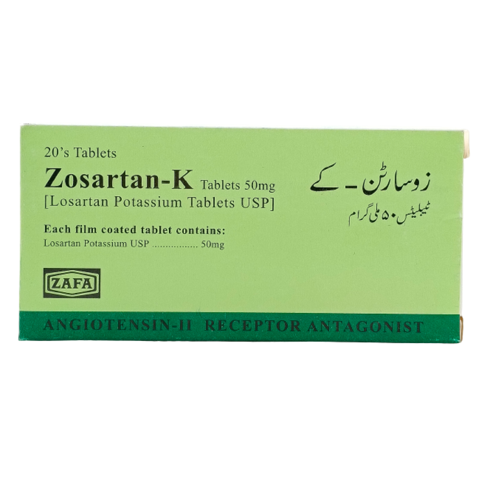 Zosartan K 50mg Tablets