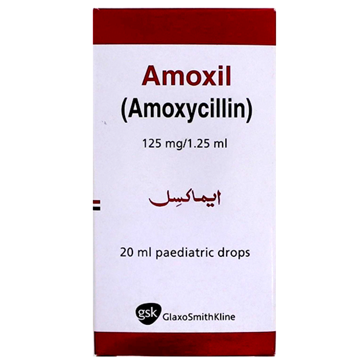 Amoxil 125mg/1.5ml Drops 20ml