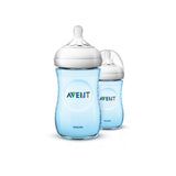 Avent Natural Feeding Bottle Blue Pk2 260ml