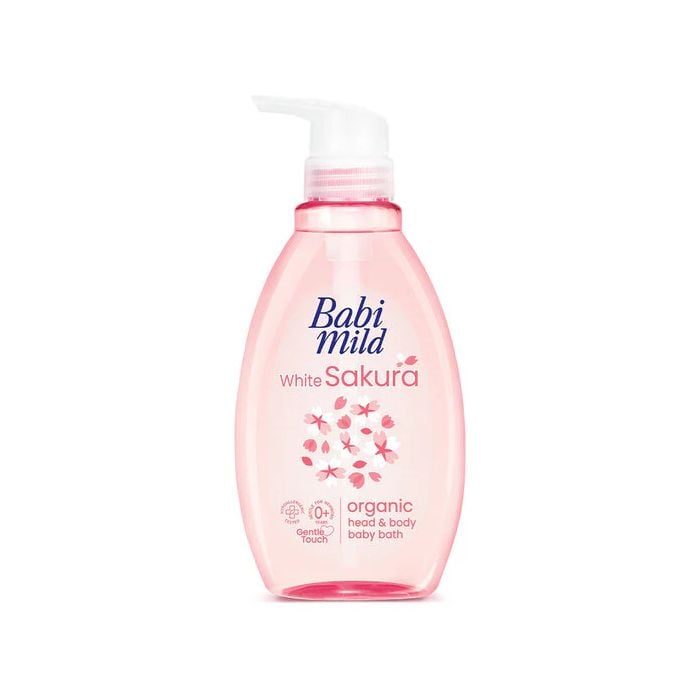 Babi Mild White Sakura Organic Baby Bath 380ml