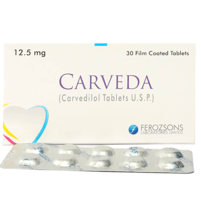Carveda 12.5mg Tablets