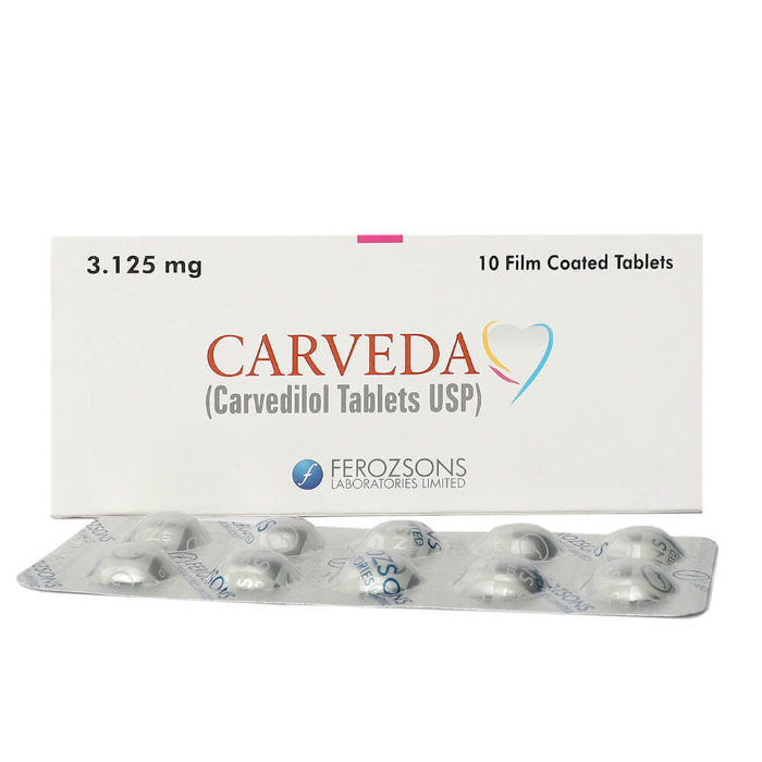 Carveda 3.125mg Tablets