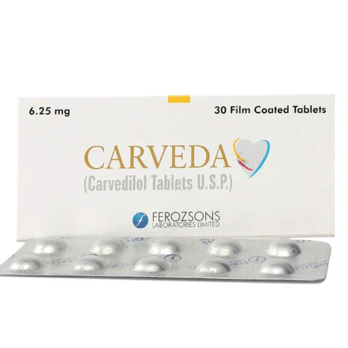 Carveda 6.25mg Tablets