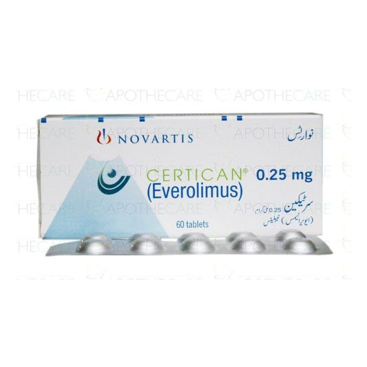 Certican 0.25mg Tablets