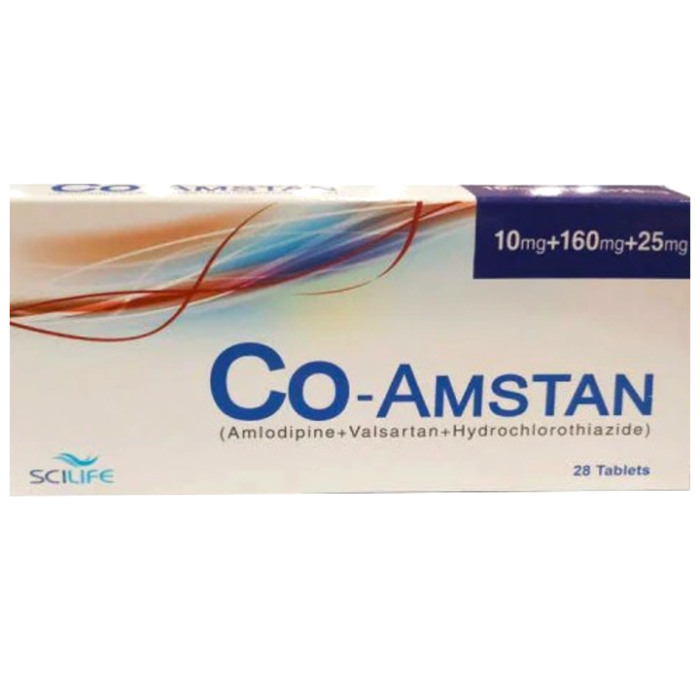 Co Amstan 10mg 160mg 25mg Tablets