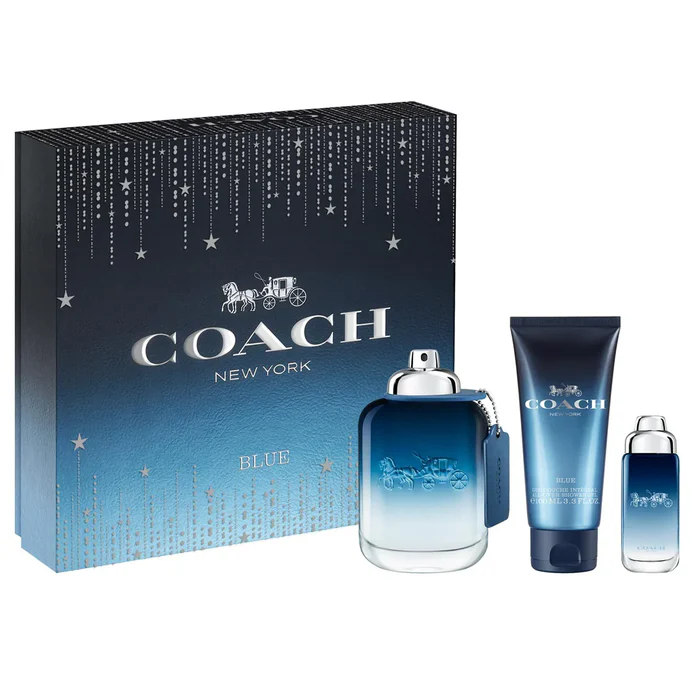 Coach Gift Set Blue 3pcs