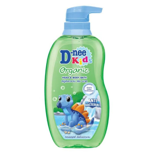 D Nee Kids Head & Body Bath 400ml Green