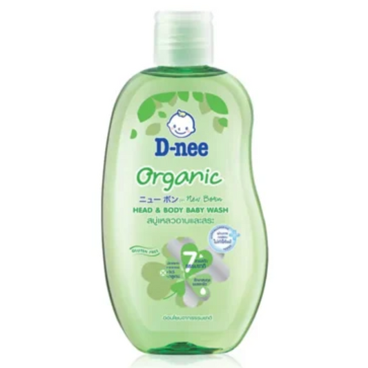 D Nee Organic Head & Body Baby Wash 200ml Booster