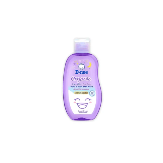 D Nee Organic Head & Body Baby Wash 200ml Purple